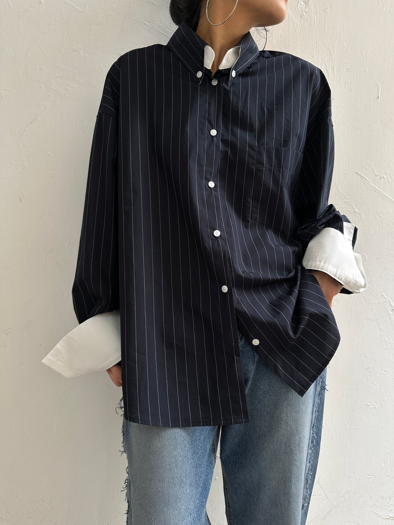 Striped Navy Shirt