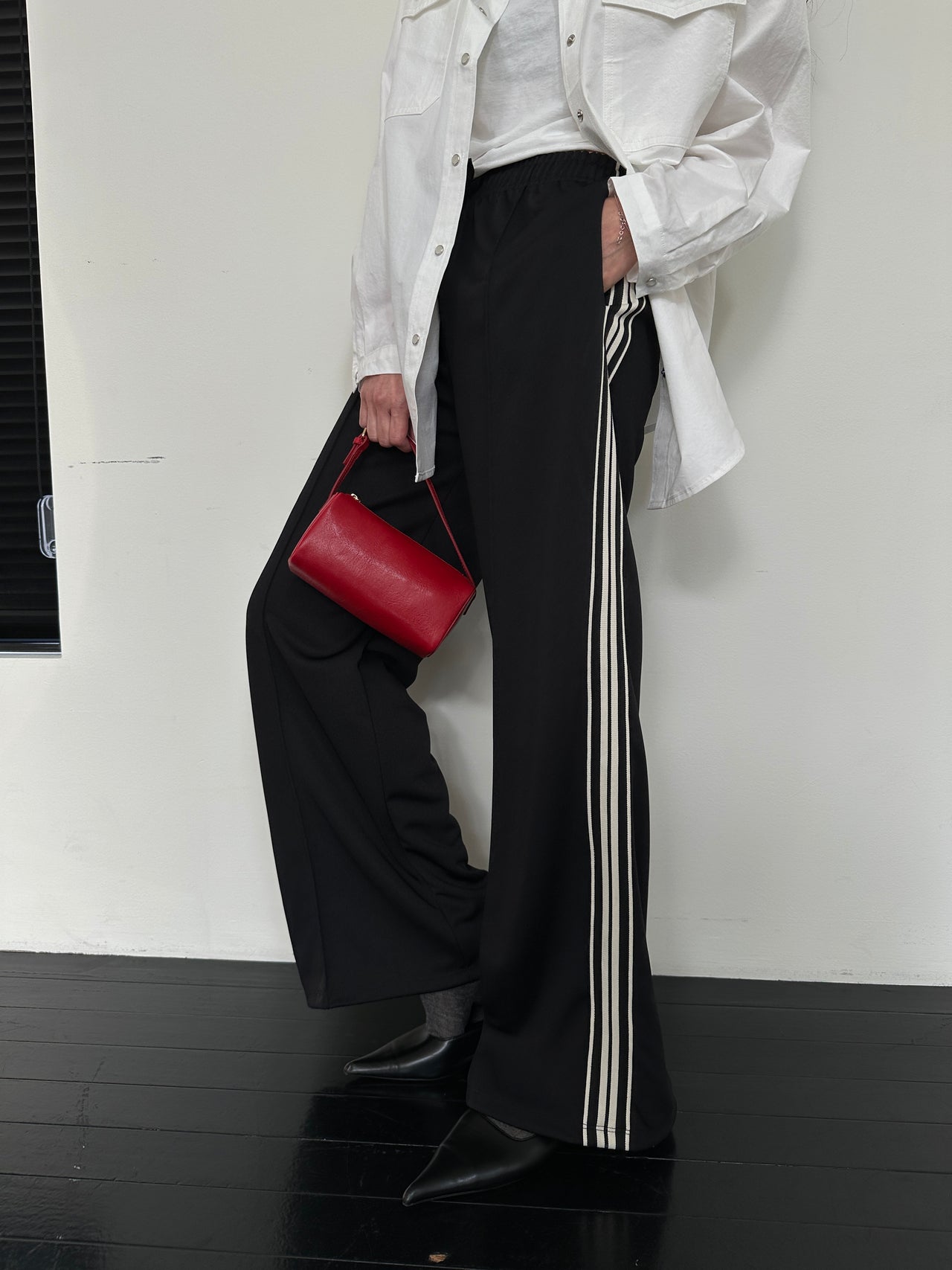 Side-strip track pants