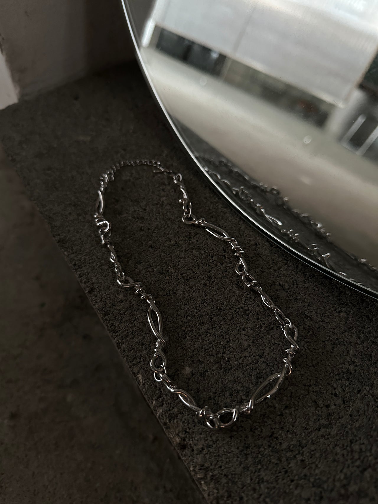 38CM lock twist Necklace