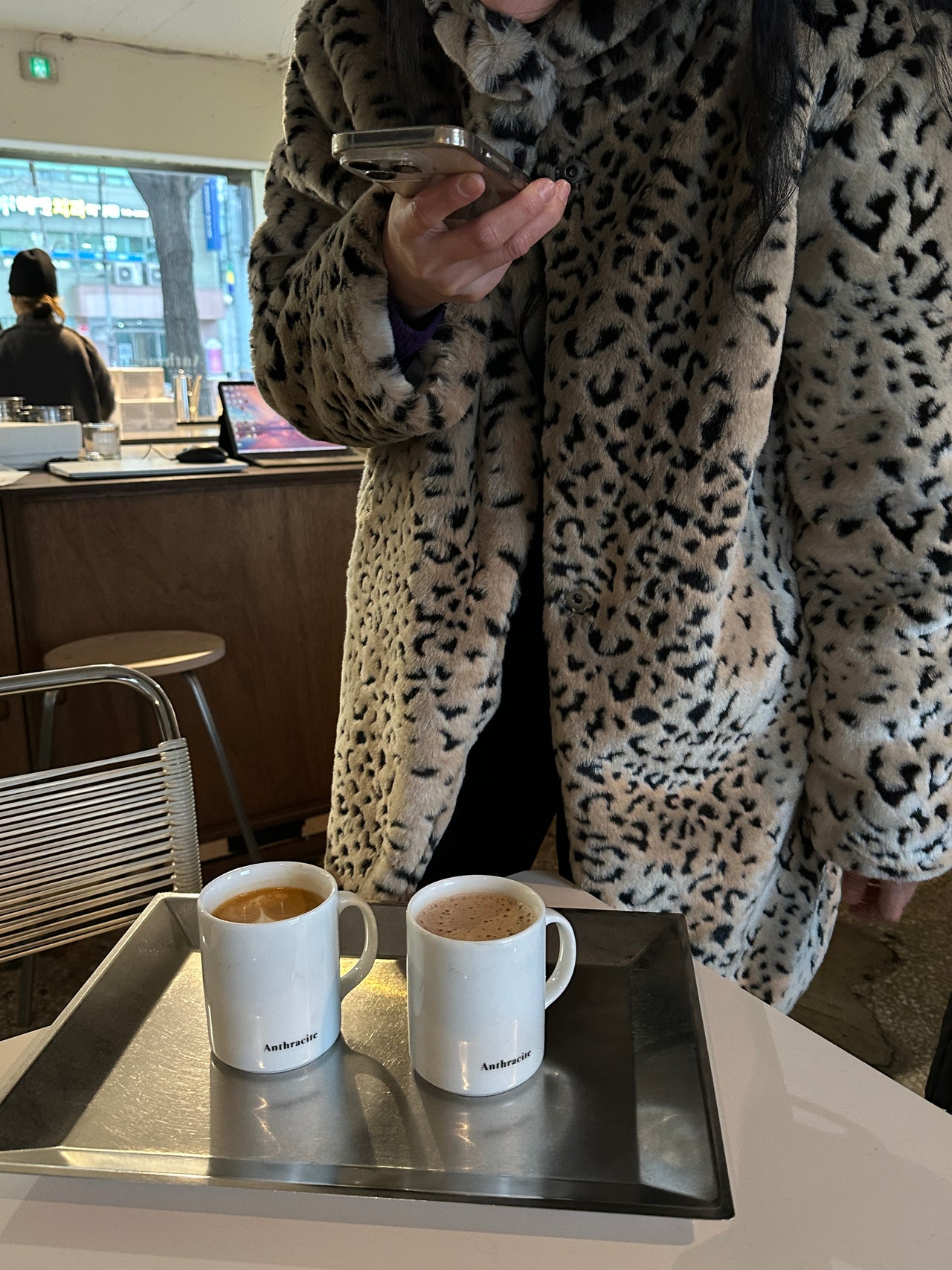 Mid-length Leopard Fur Jacket