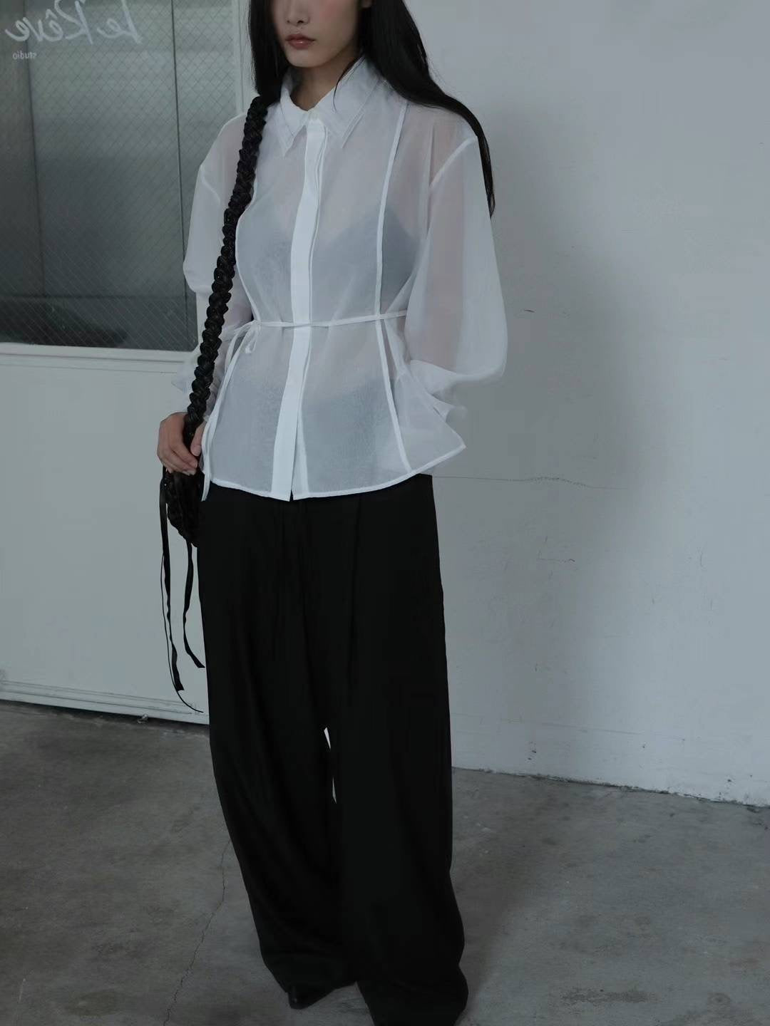 Chiffon White Shirt