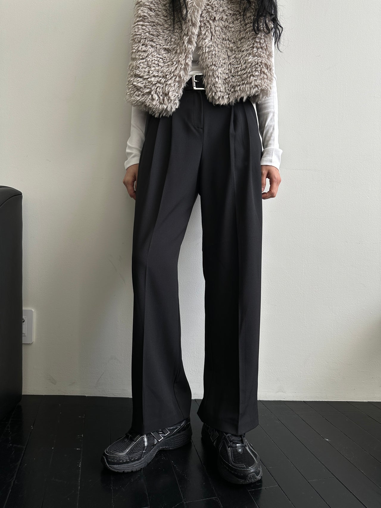 Pleated Spring Suit Trousers