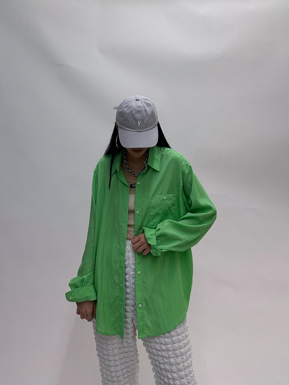 PDDmade Stitch Oversize Shirt